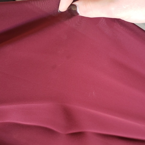 Azazie Ginger Bridesmaids Dress in Cabernet - Picture 9 of 17